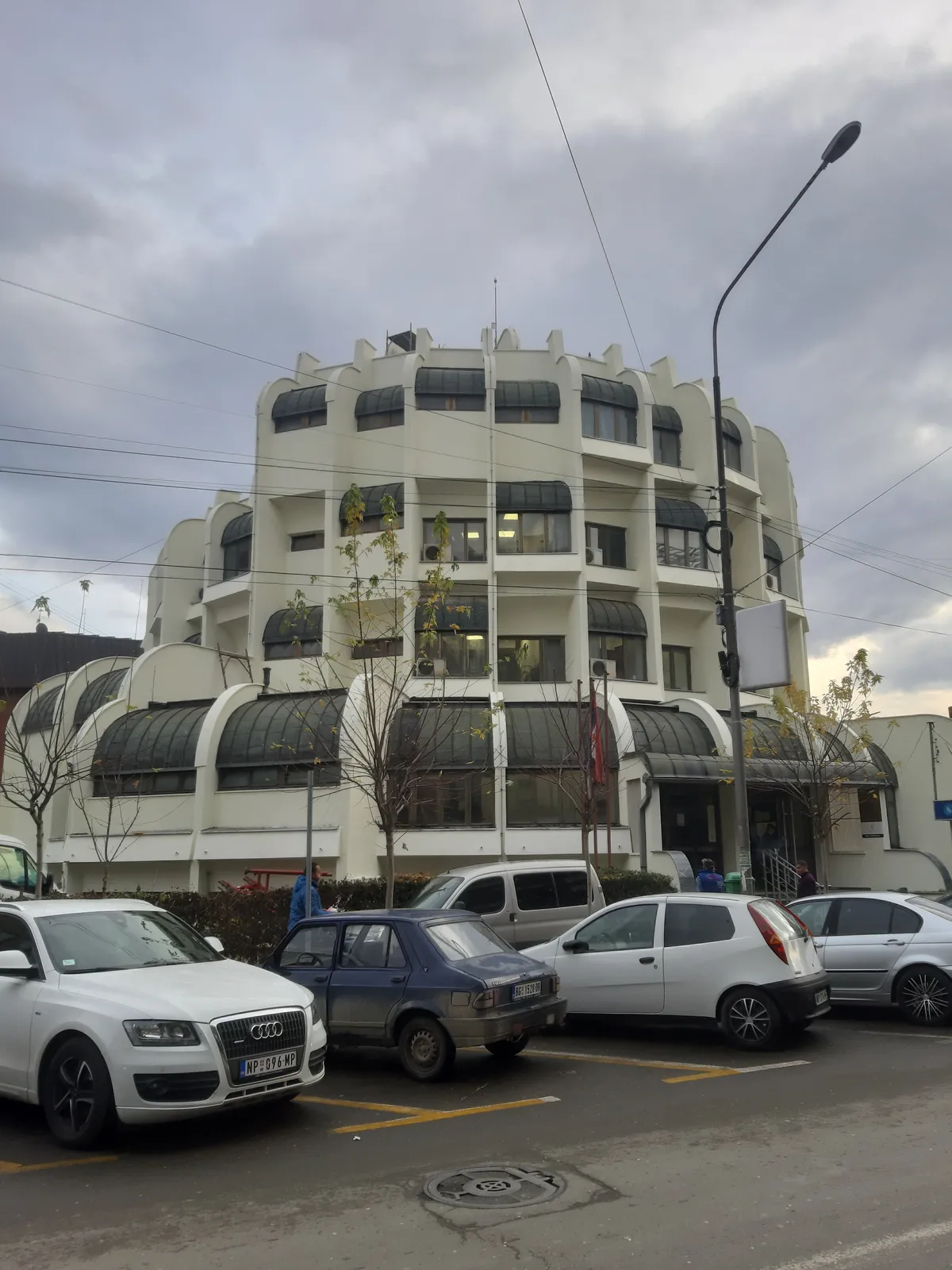 Brutalist façade