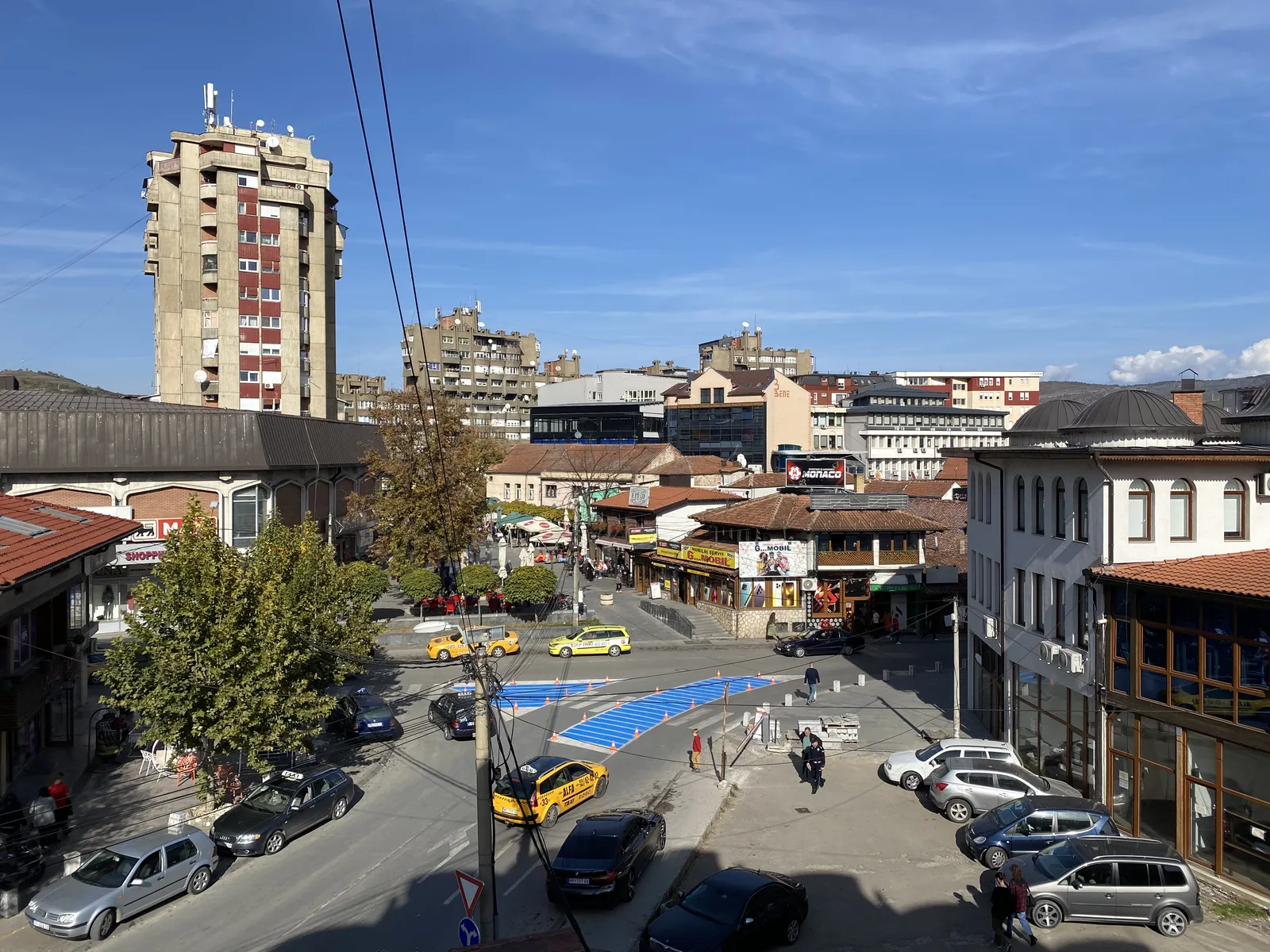 The city now